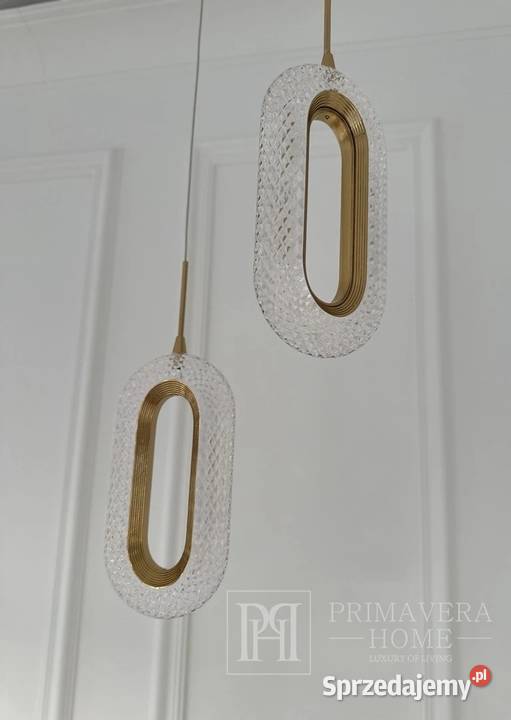 Żyrandol nowoczesny lampa wisząca glamour złota Warszawa