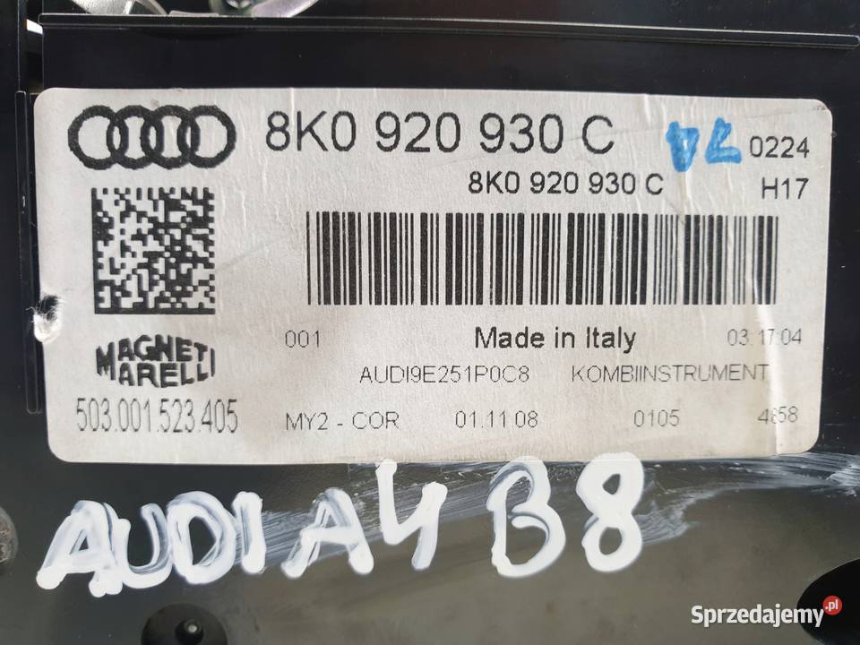 Audi A4 B8 20 TDI LICZNIK ZEGARY Europa Rudka