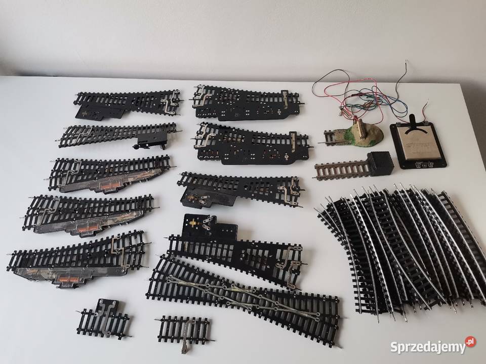 Stare tory rozjazdy zwrotnice Piko zabawki PRL