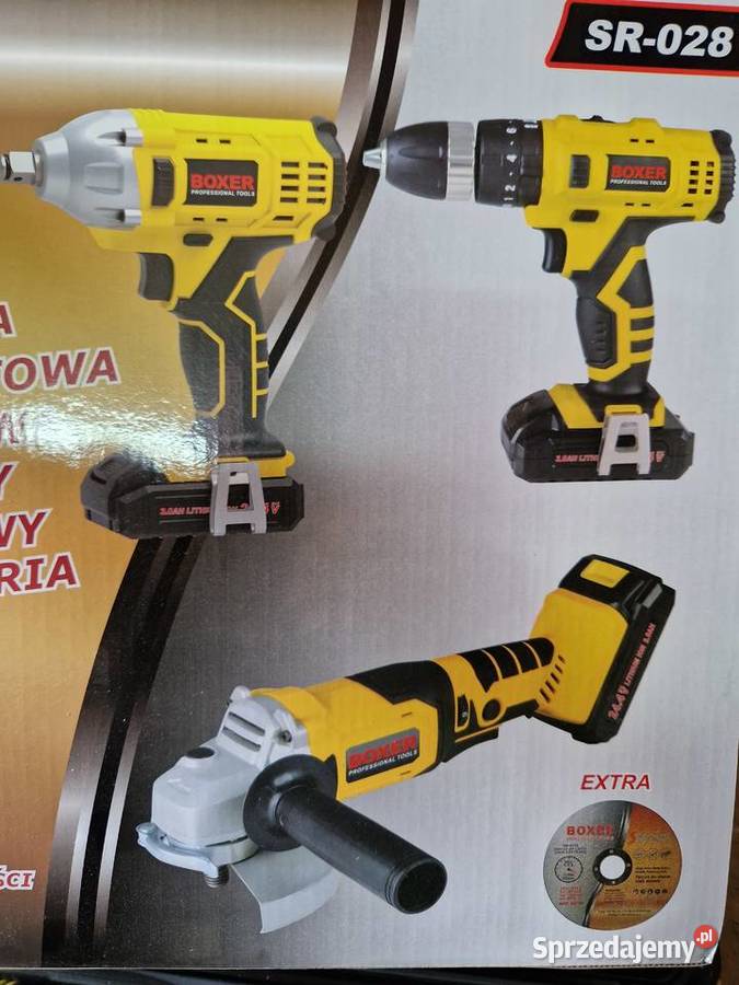 Zestaw Szlifierka Wkrętarka Klucz Udarowy SR028 Głogowa sprzedam