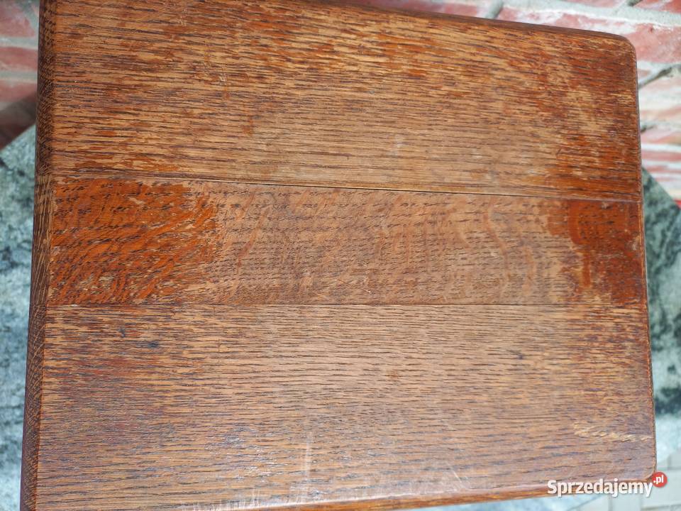 Kwietnik dębowy drewniany Stojak na kwiatek Gawroniec