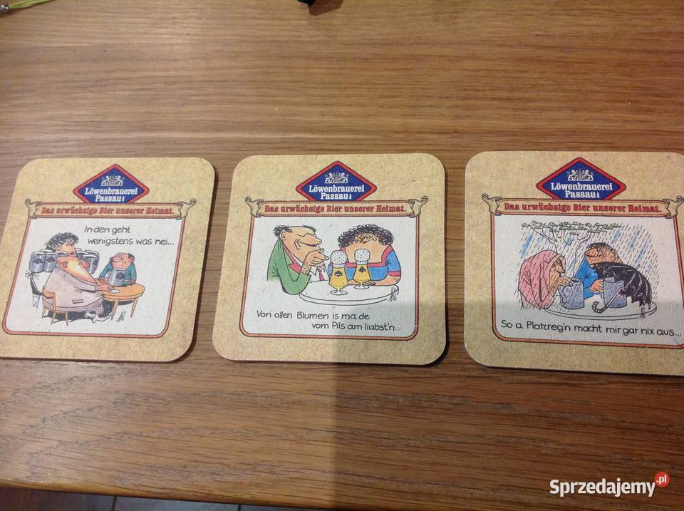 Stara Podkładka pod Piwo Lwenbrauerei Passau AG Nowa Sól