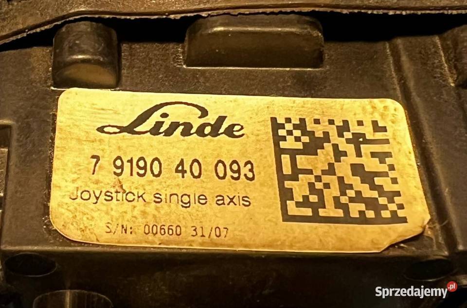 Linde 7 9190 40 093 7919040093 Joystick do wielkopolskie Poznań