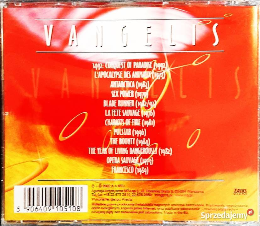 Wspaniały Album CD VANGELIS The Best CD Płyty i kasety Warszawa