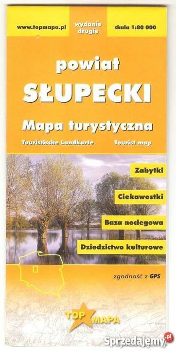 MAPA TURYSTYCZNA SŁUPECKI POWIAT Rok wydania 2007 pomorskie Sopot sprzedam