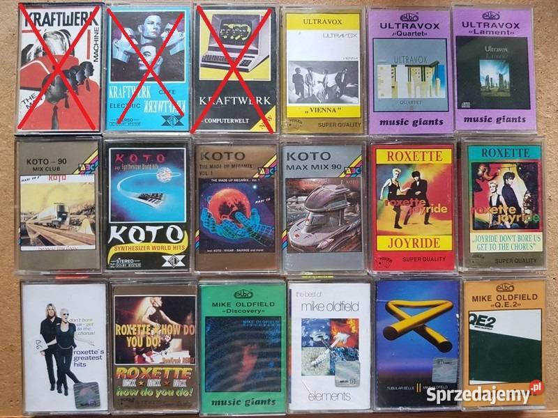 Ultravox Roxette Koto Kraftwerk Mike Oltfield pop Płyty i kasety Kielce