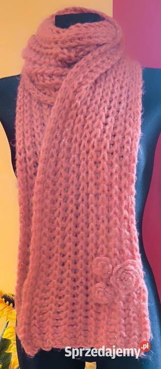 Długi ciepły szalik Bolesławiec