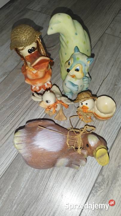 Figurki ozdoby świąteczne Wielkanocne kaczka kolorowy Figurki Warszawa