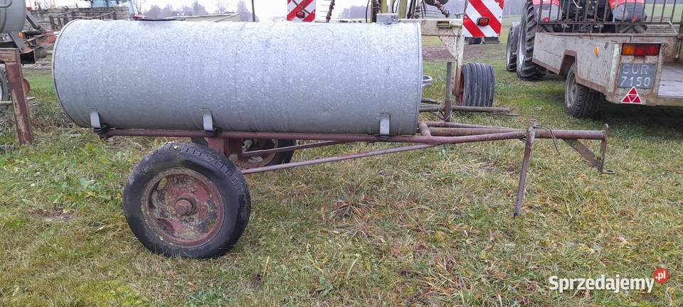 Beczki do wody ciągane na kołach Zbiorniki Puńsk