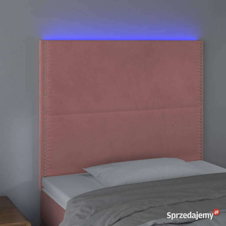 Zagłówek do łóżka z LED różowy 100x5x118128 Warszawa
