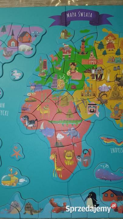 Dodo Magnetyczna Mapa Świata dzieci gra Warszawa