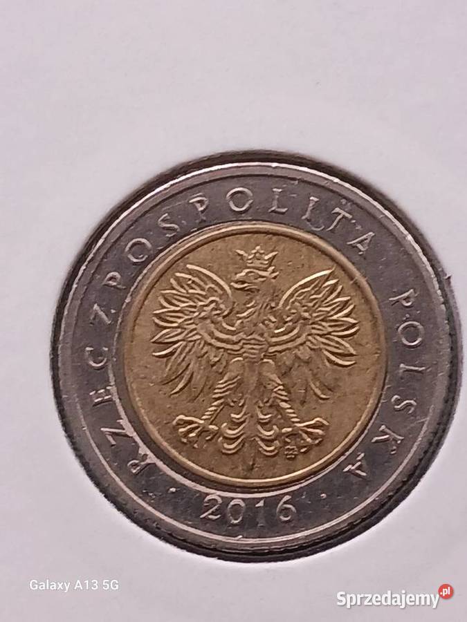 5 Złotych 2016 r Destrukt piękny