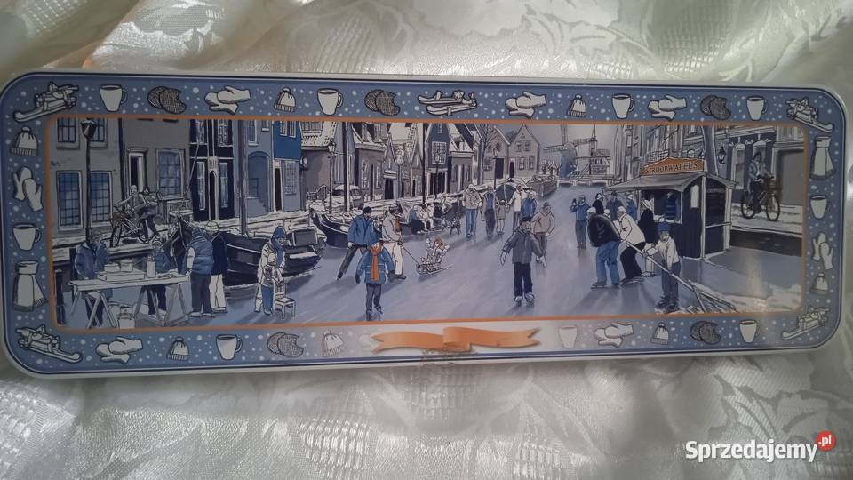 METALOWA HOLENDERSKA KASETKA niebieski sprzedam