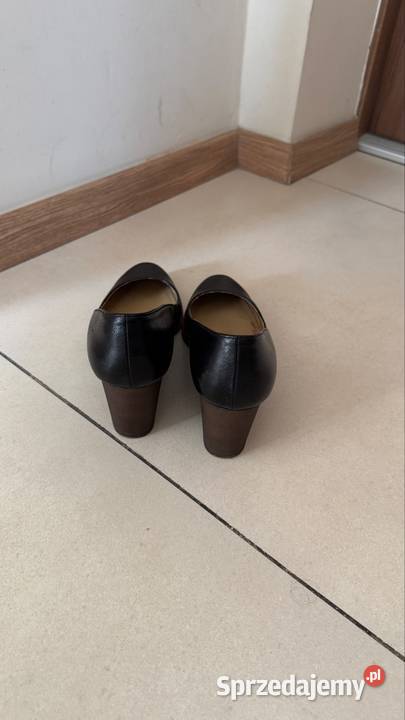 Czółenka na koturnie Ryłko skóra Warszawa