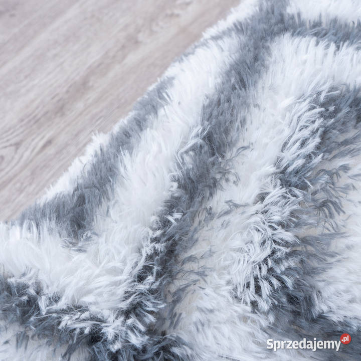 Dywan okrągły do salonu shaggy DECOR