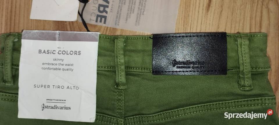 spodnie stradivarius r32 16060A skinny green Zamość