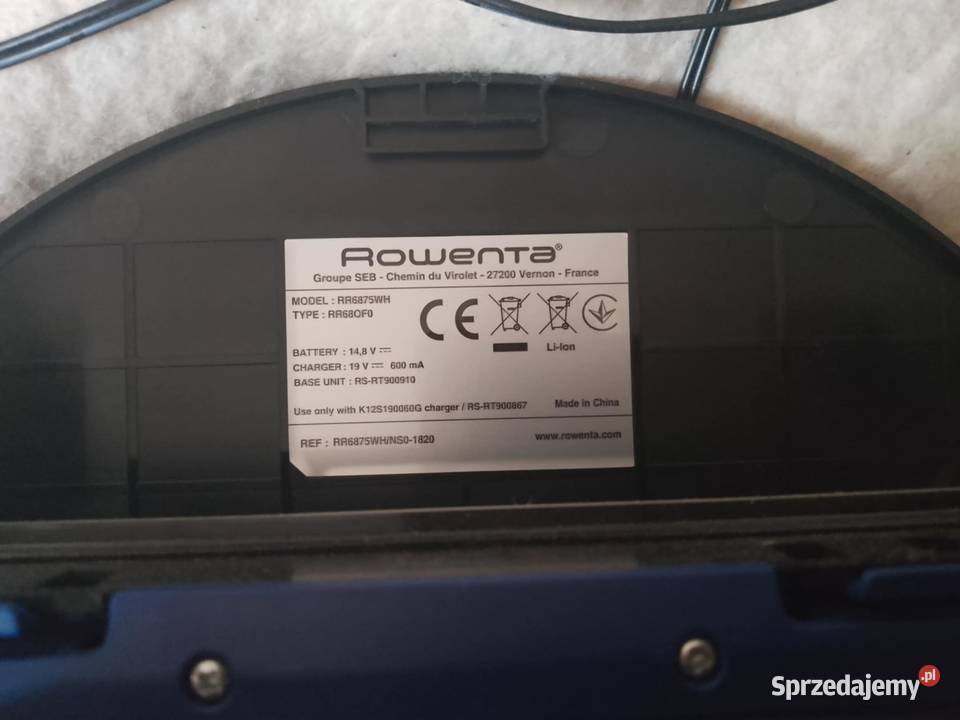 robot sprzatajacy rowenta rr6875wh podłaczeniu