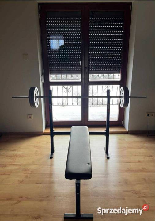 Ławka prosta gryf prosty i obciążenie