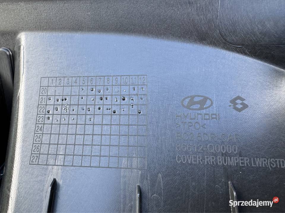 Spoiler dyfuzor dół zderzaka tył hyundai i20 III wielkopolskie