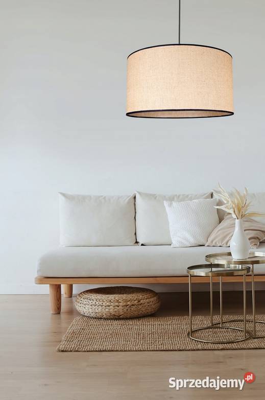 Lampa wisząca BOHO beżowa czarna E27