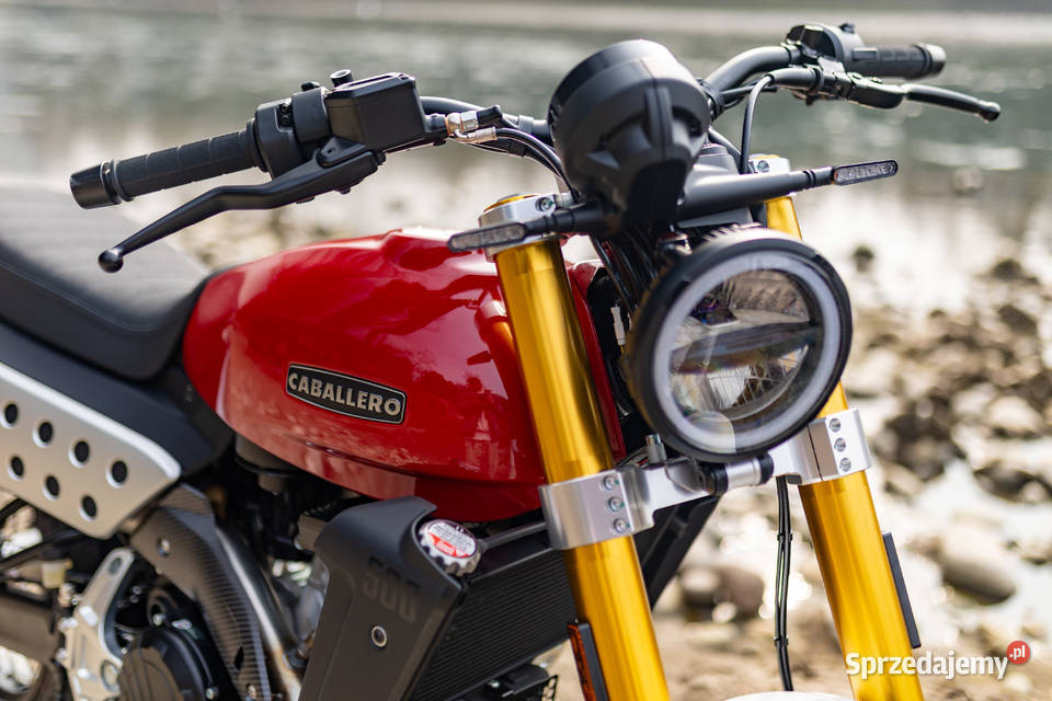 Motocykl Fantic Caballero 500 Scrambler czerwony 1km Szczecin sprzedam