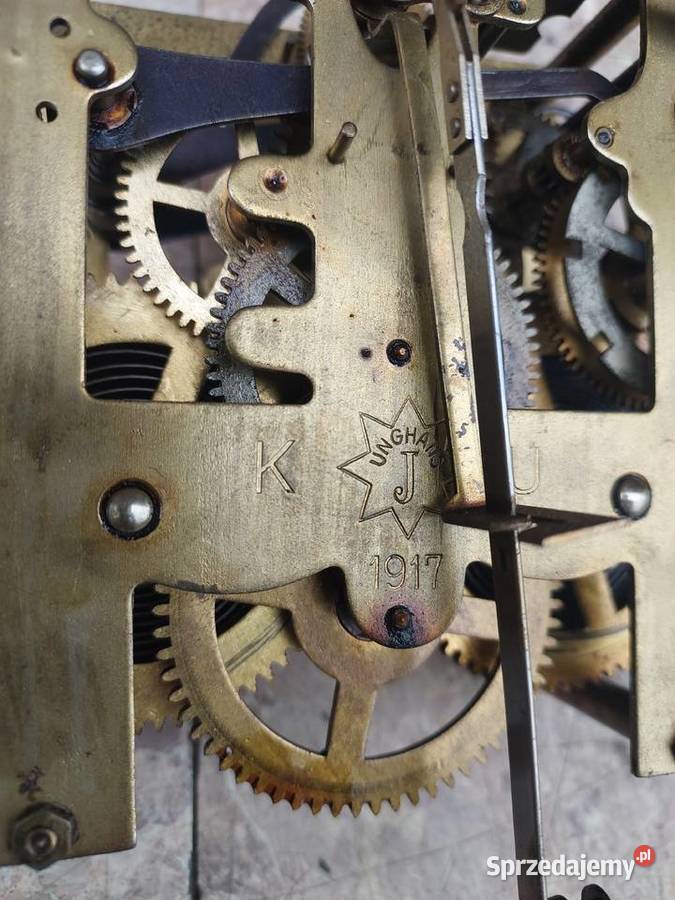 796 Mechanizm zegara ściennego Junghans 104 12 Tczew sprzedam