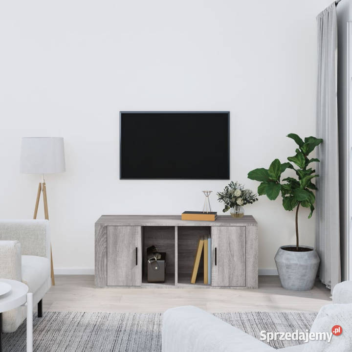 Szafka pod telewizor szary dąb sonoma 100x35x40 RTV Warszawa sprzedam