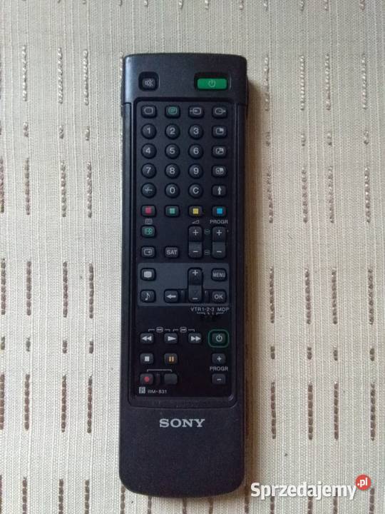 Oryginalny pilot Sony RM831 VCRMini Disc TV