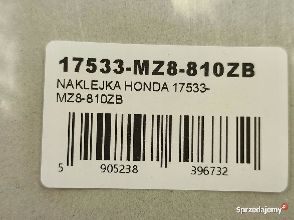 NAKLEJKA PASEK NA BAK PR STR HONDA VT SHADOW 600