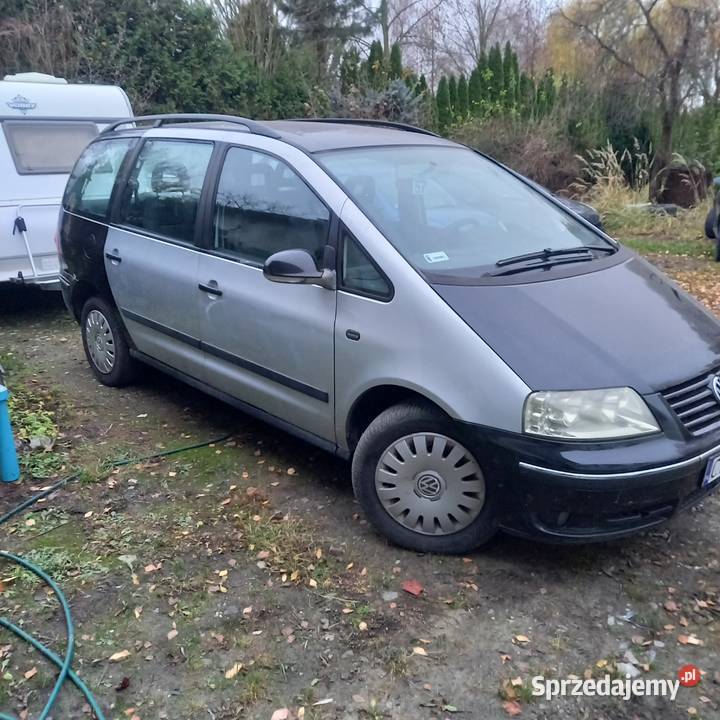 Vw Sharan 2005r 19 TDI 130 7osób czarny sprzedam