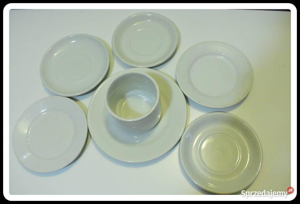 Zestaw naczyń talerzy 12 sztuk różne rodzaje Płock