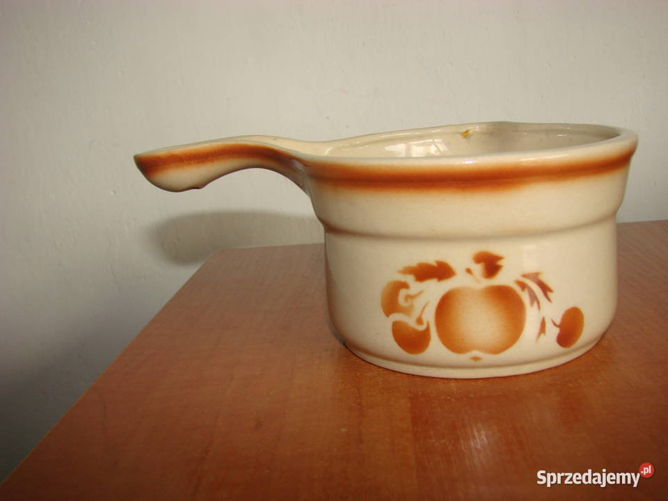 Bolesławiec ceramika PRL rondelek Kolekcje Pruszcz Gdański