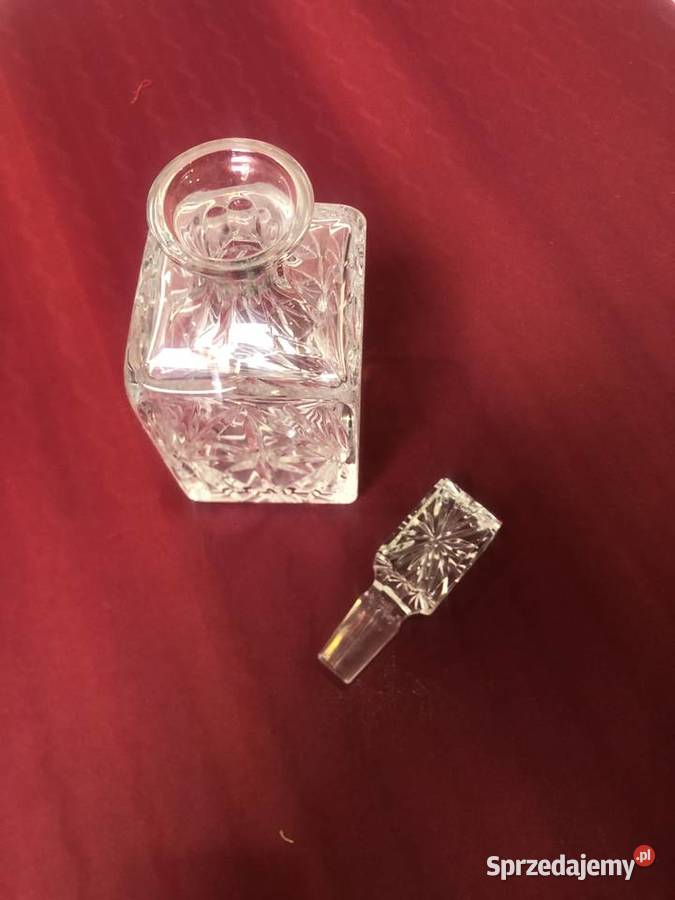 Kryształ karafka 6 kieliszków PRL Vinatage lata