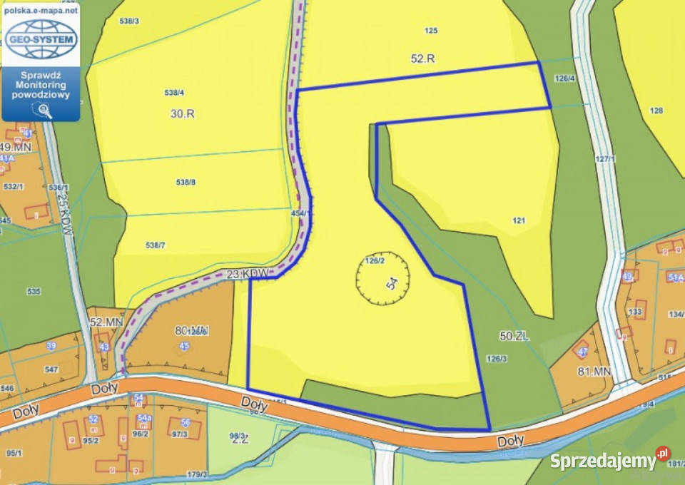 Działka Kazimierz Dolny 16626m2 lubelskie