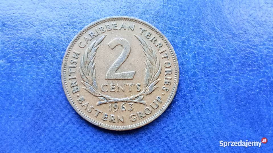 Stare monety 2 cent 1963 Karaiby Lesko