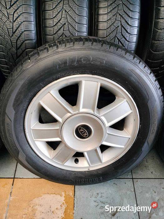 Felgi aluminiowe 15 4x1143 z oponami oryginalne Nysa