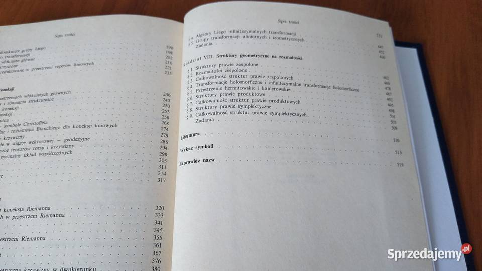 Geometria różniczkowa Jacek Gancarzewicz ISBN 8301063041