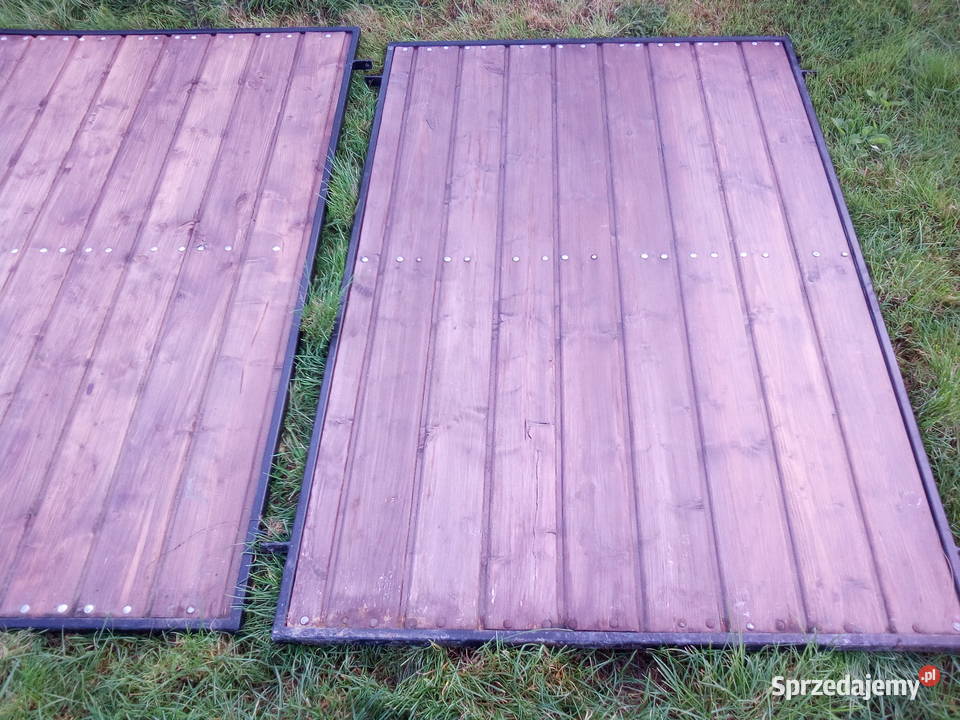 Przęsła ogrodzeniowe pełne metal drewno 8 mb metal Przęsła