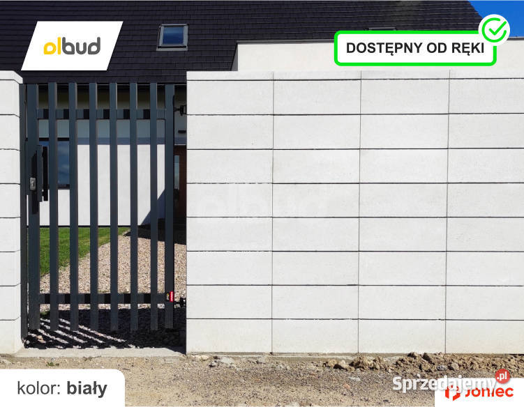 Bloczki ogrodzeniowe joniec 50x20x20 biały ręki Gdynia