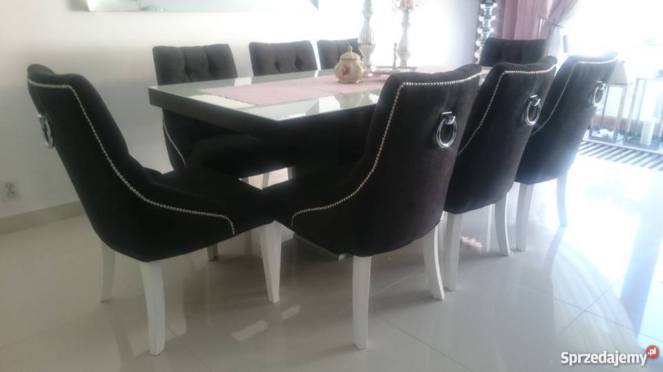 Eleganckie hampton glamour krzesło z kołatką Gdańsk