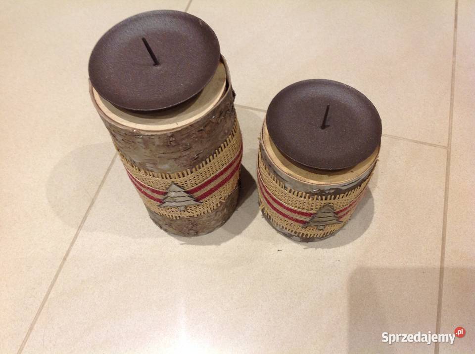 Świeczniki z drzewa 2 nowe