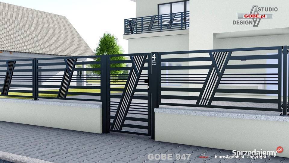 Przęsła nowoczesne ogrodzenia panelowe bramy Gliwice