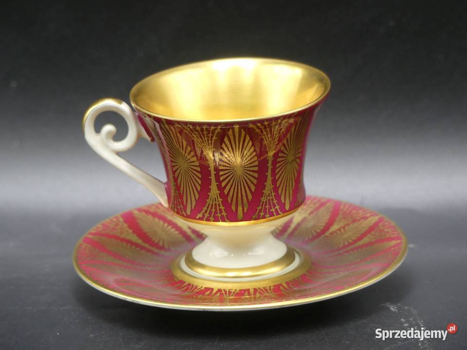 Zjawiskowa bogato złocona mokka Alka niemal wielkopolskie Poznań