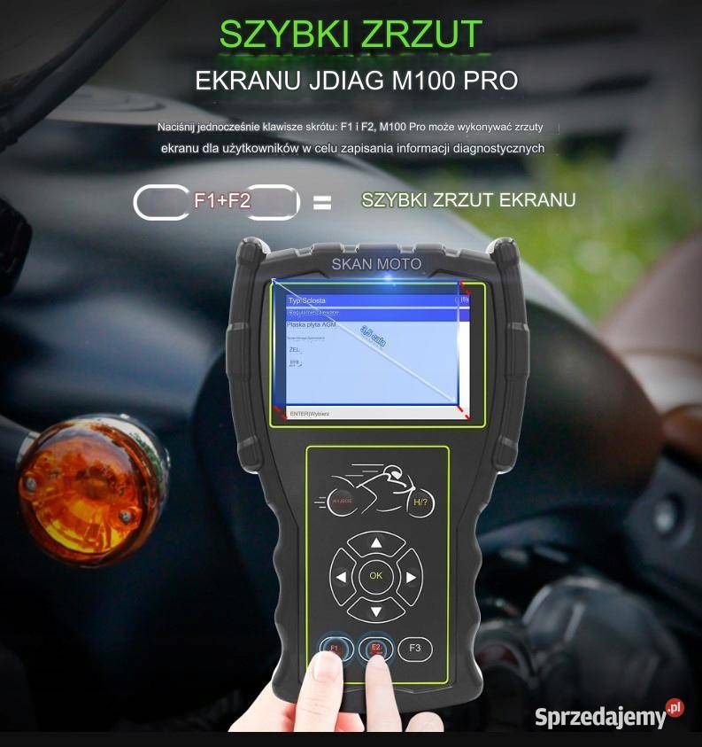 JDIAG M100 PRO interfejs OBD2 motocykle skutery