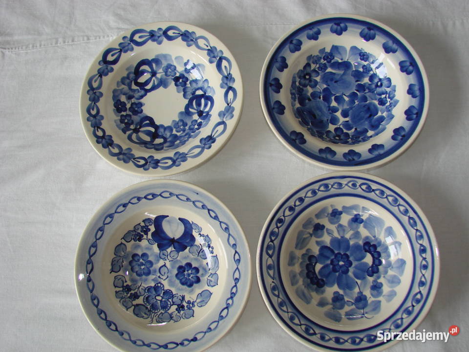 Włocławek fajansowy talerz dekoracyjny Pruszcz Gdański