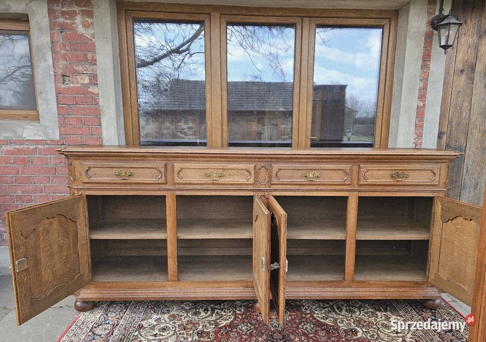 Jadalnia stół 6 krzeseł komoda witryna Brójce