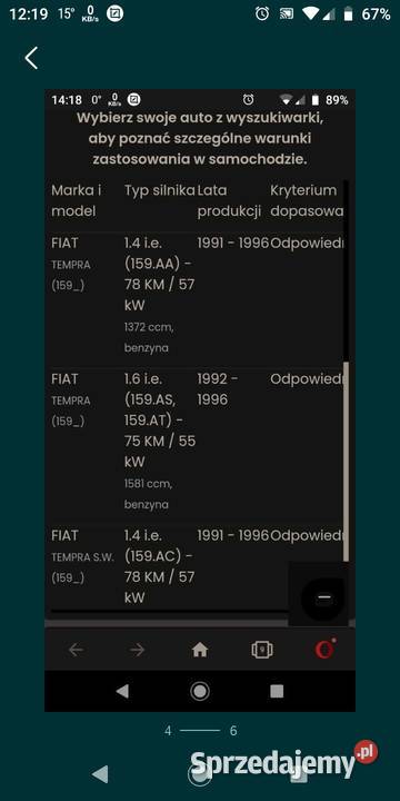 Termostat obudowa Tipo Tempra Lancia osobowe Puławy