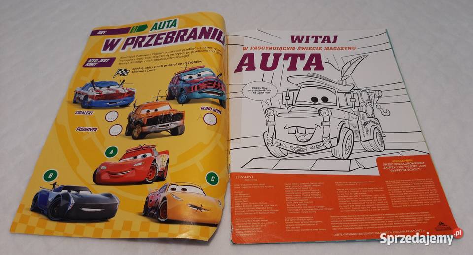 Disney Pixar Auta 022021 Egmont Książeczki Czeladź sprzedam