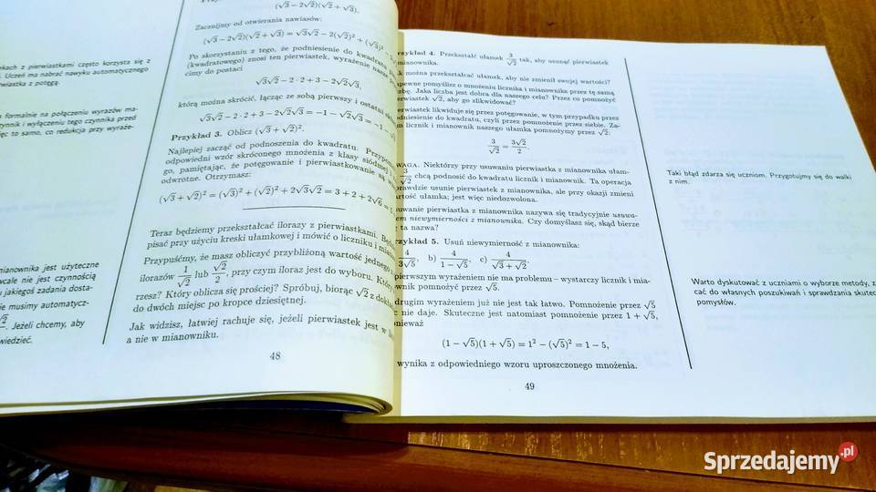 Matematyka 8 podręcznik klas VIII książka materiały dla nauczyciela Gdańsk