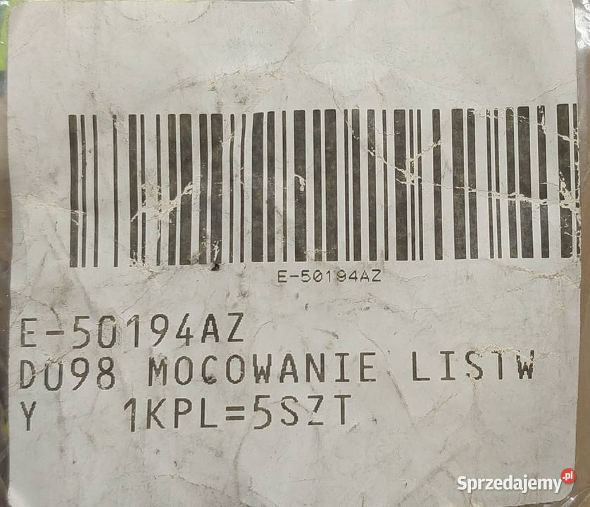 SPINKA MOCOWANIE LISTWY MERCEDES 190 W201 osobowe Części samochodowe Mielęcin